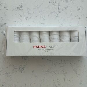 Hanna Andersson Underwear, 7-pk white briefs